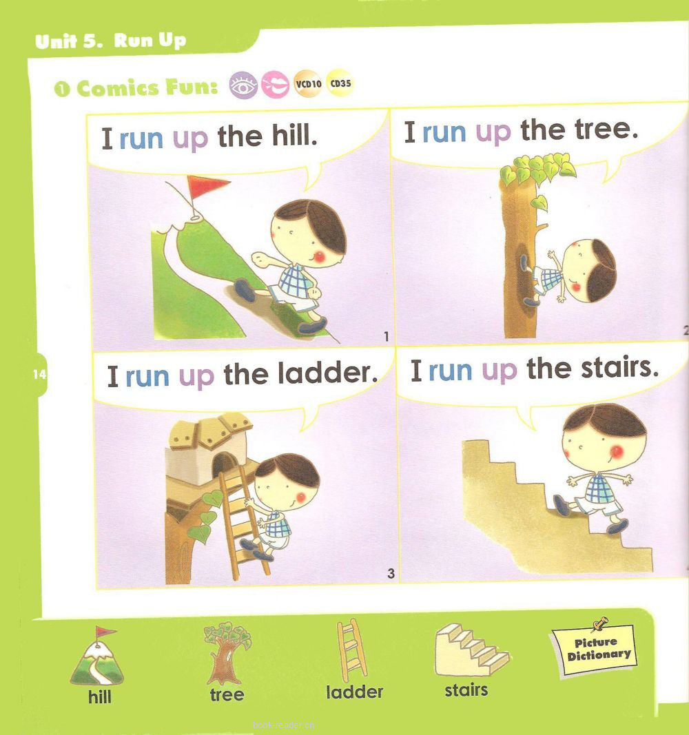 5 Run Up绘本故事第2页