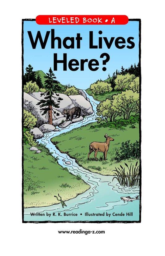 What Lives Here绘本故事第2页