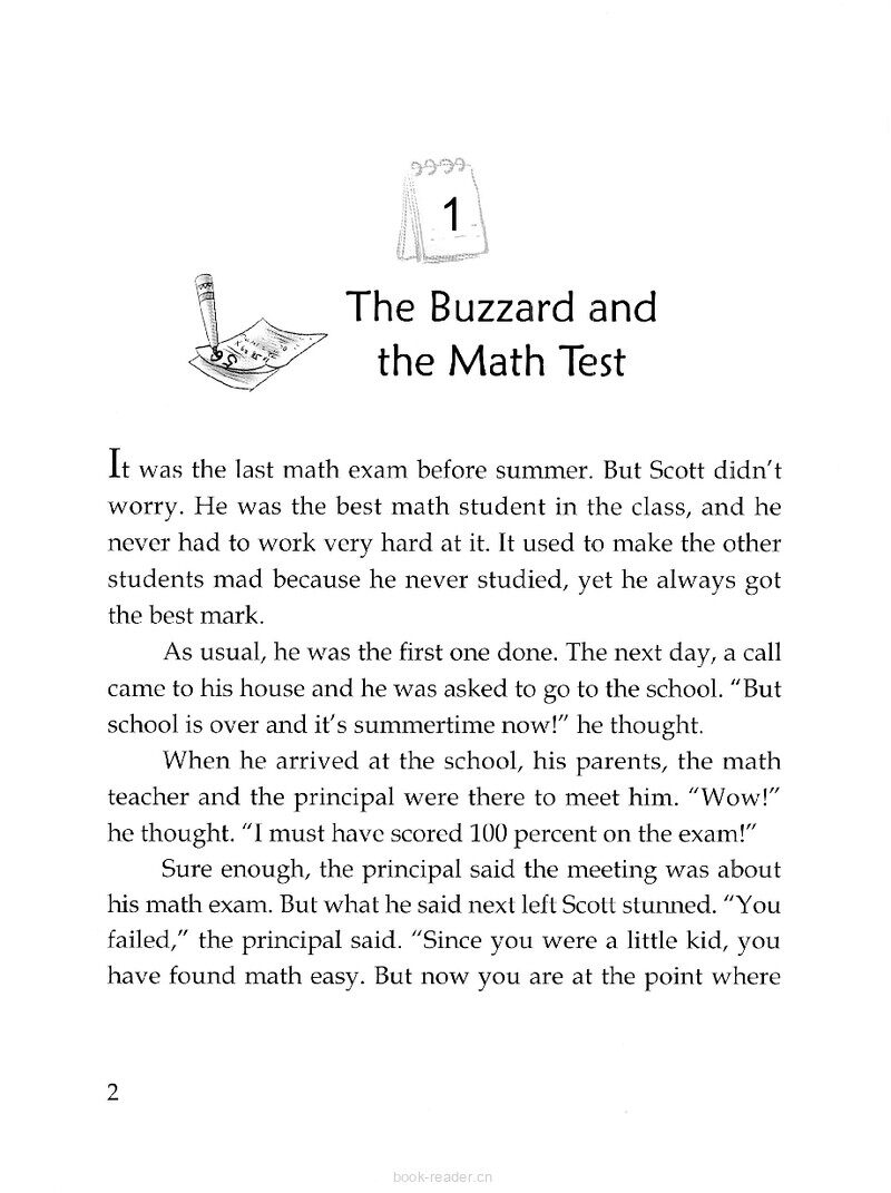 The Buzzard and the Math Test绘本故事第3页