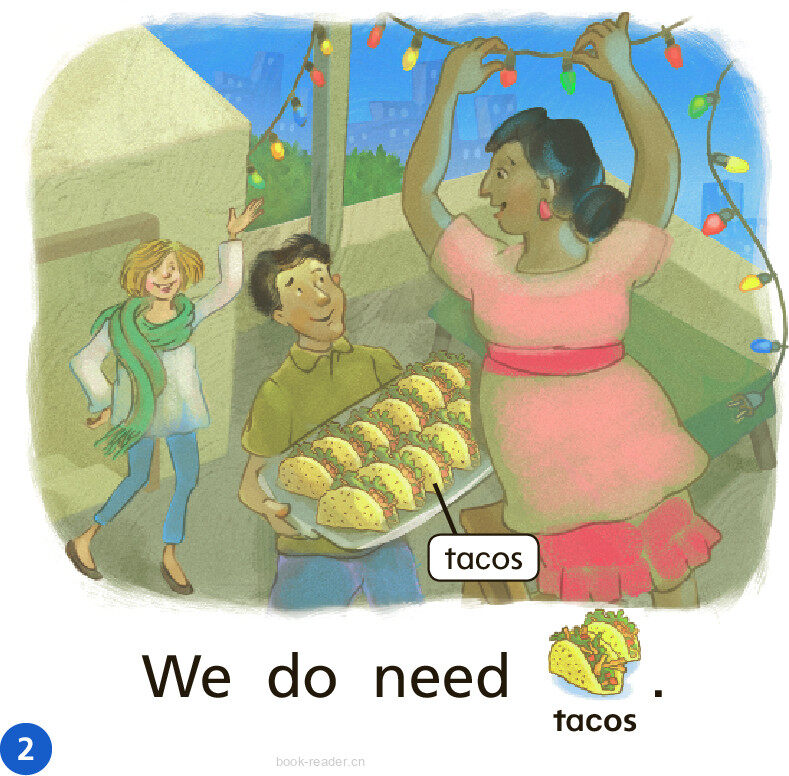 GK ELL U04W2 Neighborhood Party绘本故事第3页