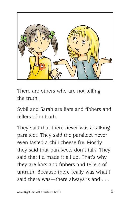 A Late Night Chat with a Parakeet绘本故事第5页