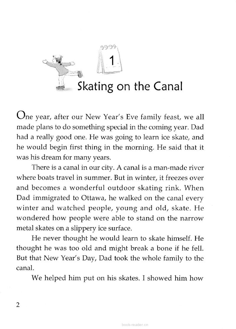 Skating on the Canal绘本故事第3页