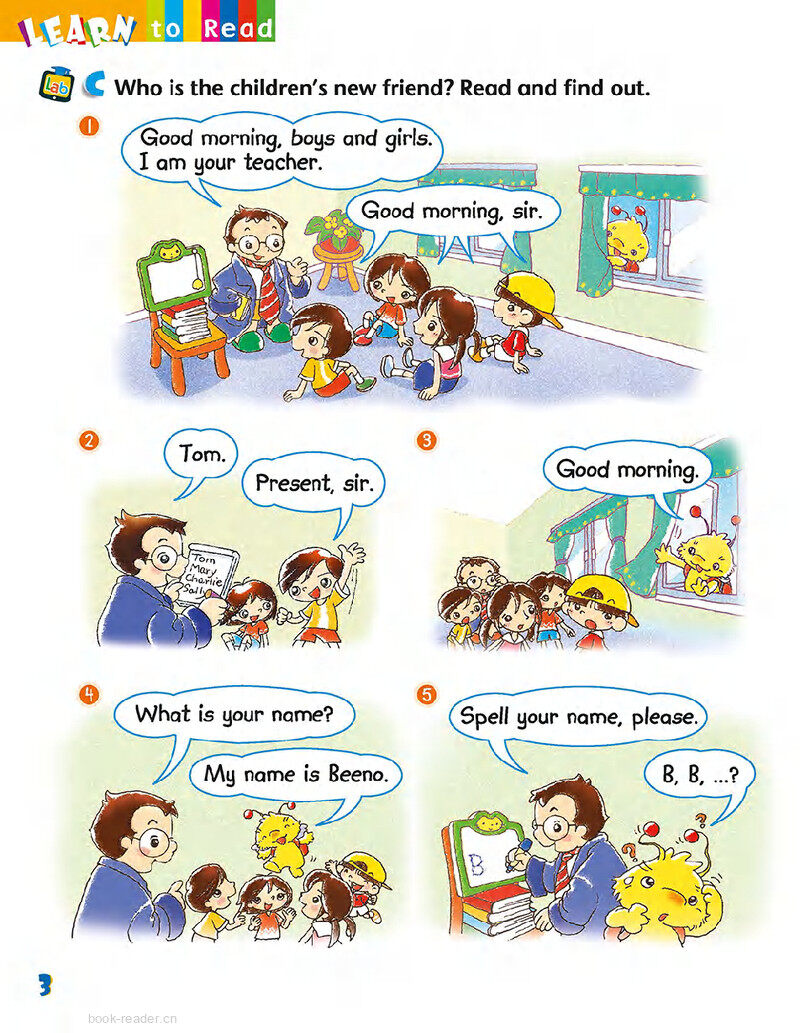 1 Starting school绘本故事第5页