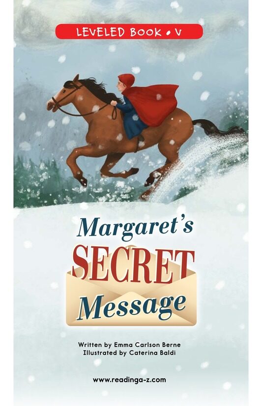 Margaret's Secret Message绘本故事第2页