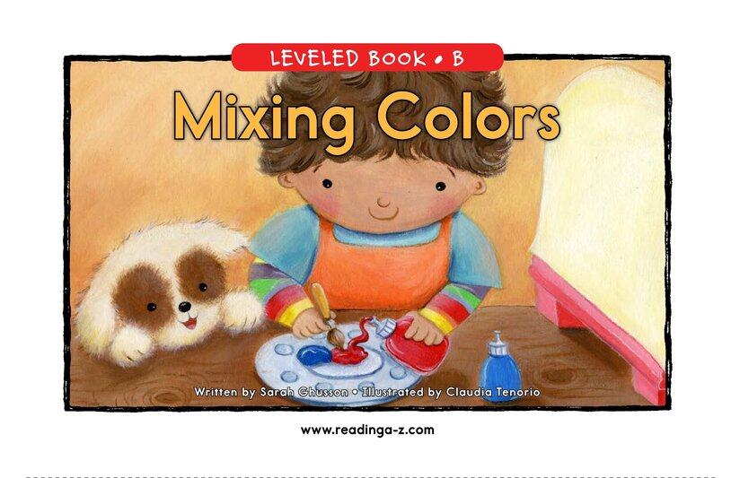 Mixing Colors绘本故事第2页