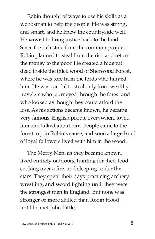 How Little John Joined Robin Hood绘本故事第4页