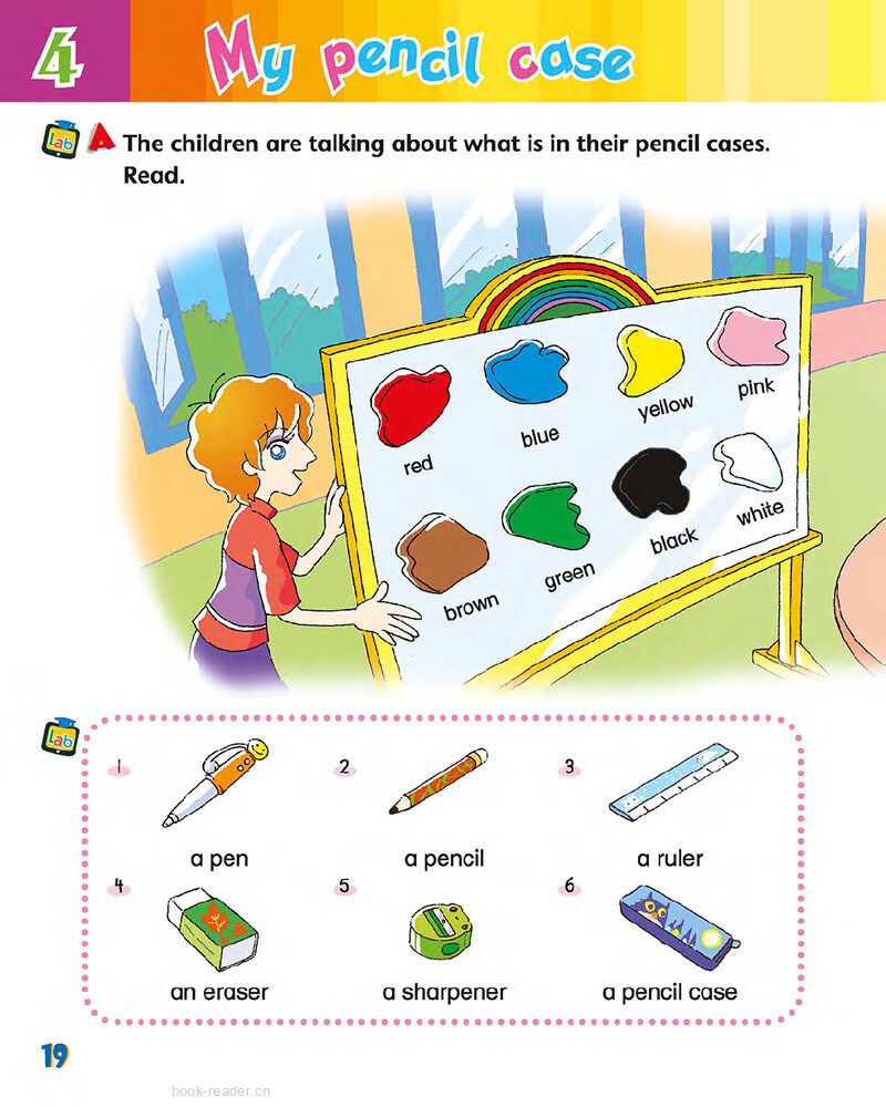 4 My pencil case绘本故事第3页