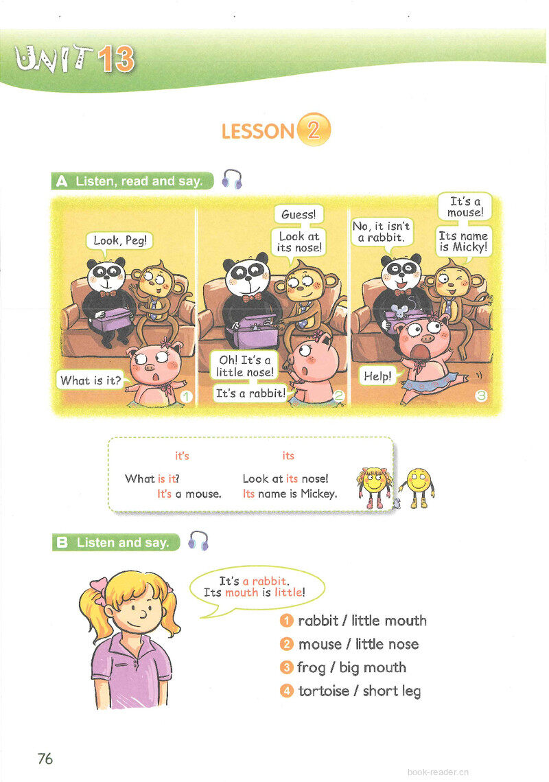 13 This is his rabbit绘本故事第4页