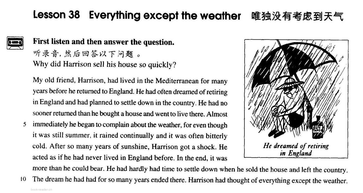 38 Everything except the weather绘本故事第2页