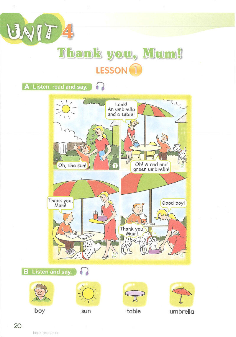 4 Thank you, Mum!绘本故事第2页