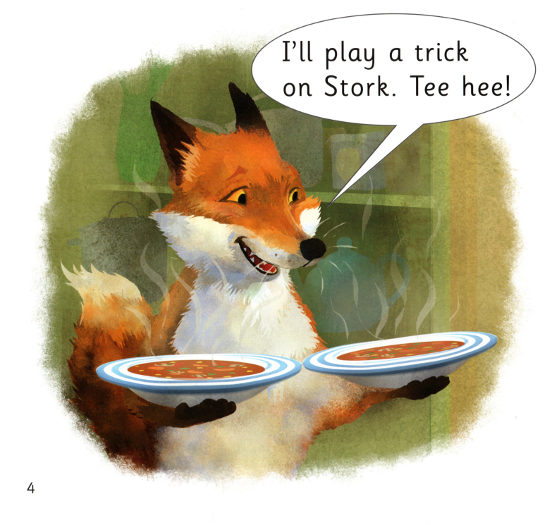 The Fox and the Stork绘本故事第4页