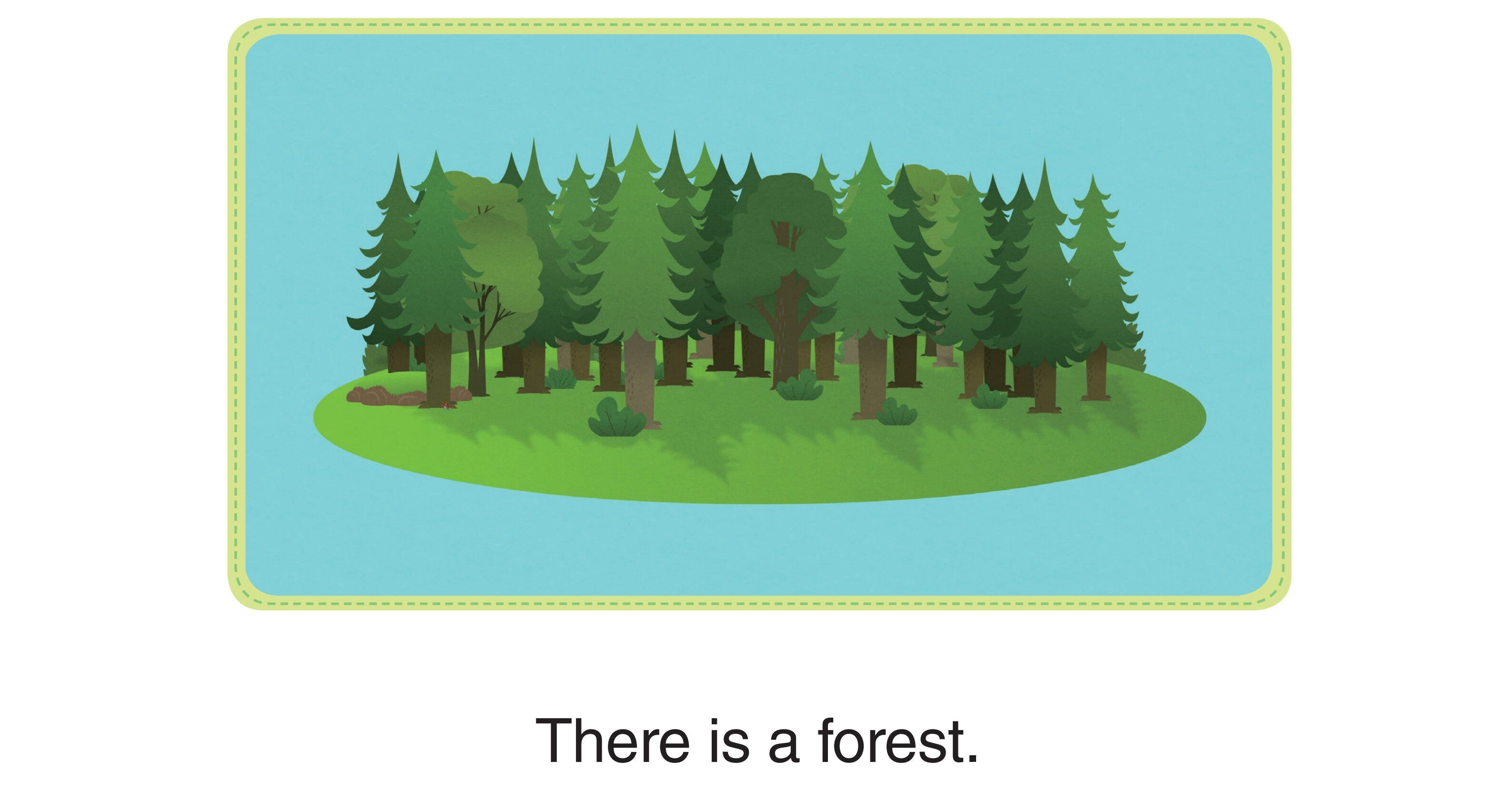 There Is A Forest绘本故事第2页