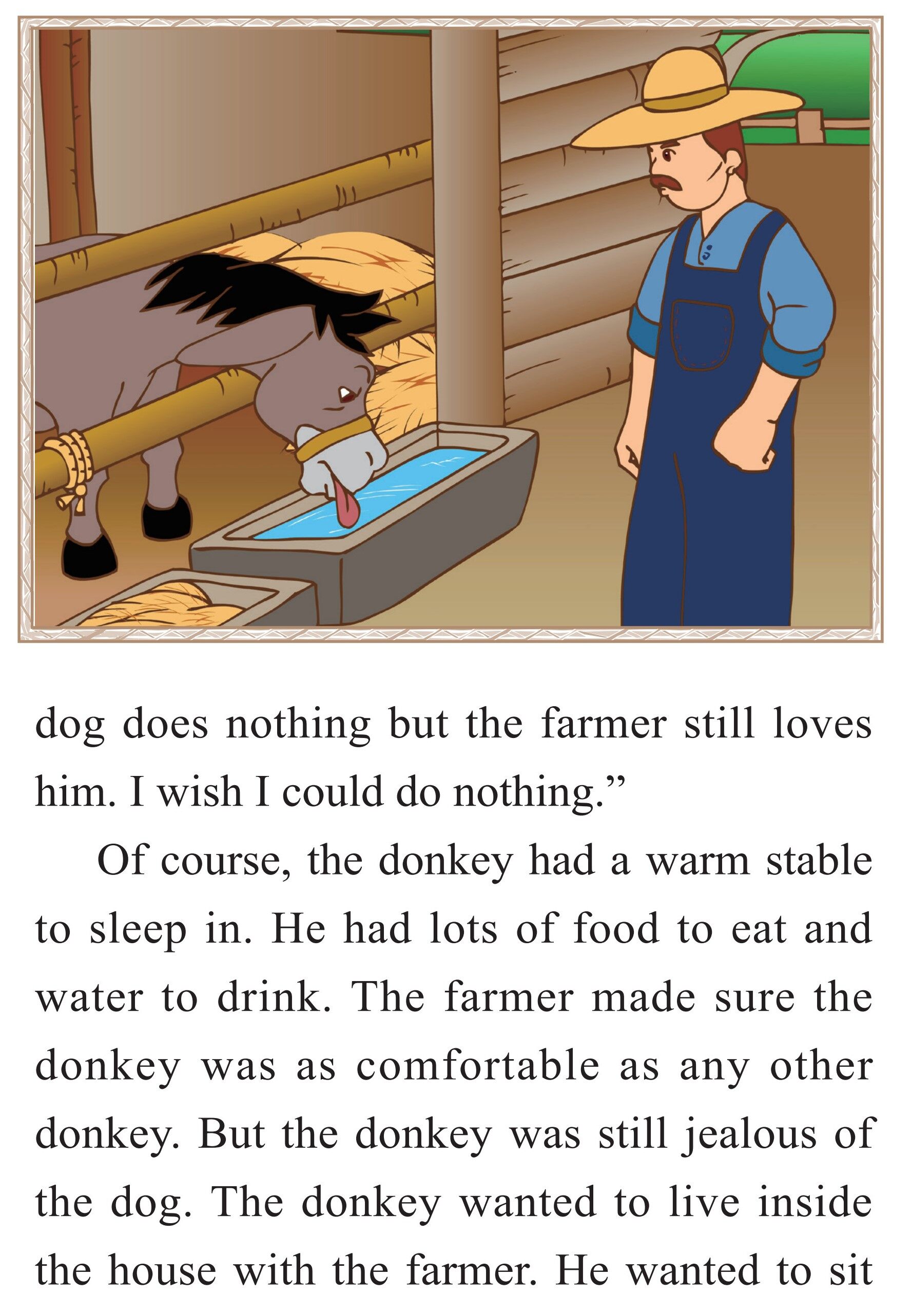 The Donkey and the Lapdog绘本故事第3页