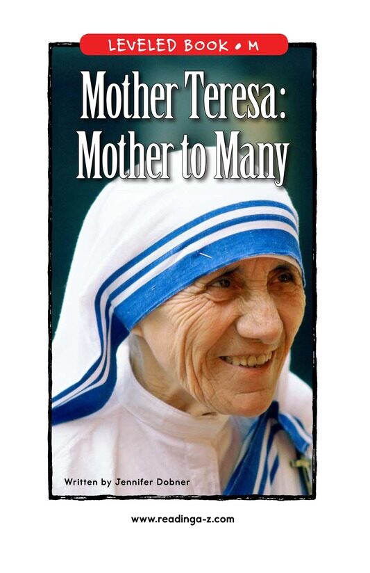 Mother Teresa Mother to Many绘本故事第2页