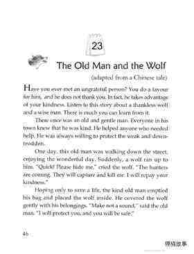 The Old Man and the Wolf绘本故事第2页