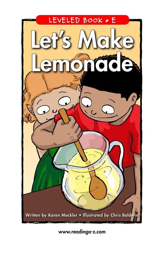 Let's Make Lemonade绘本故事第2页