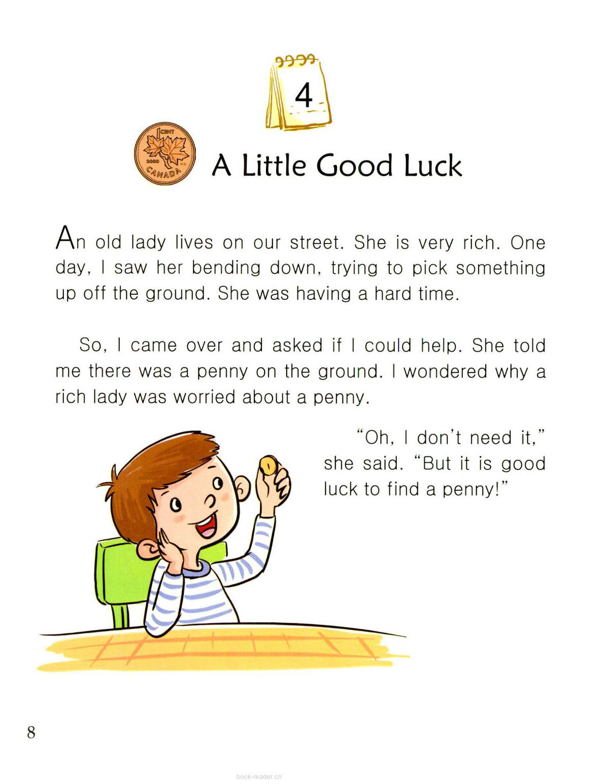 A Little Good Luck绘本故事第2页