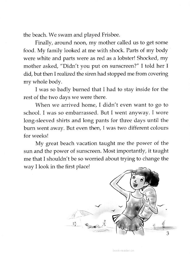 A Day at the Beach绘本故事第4页