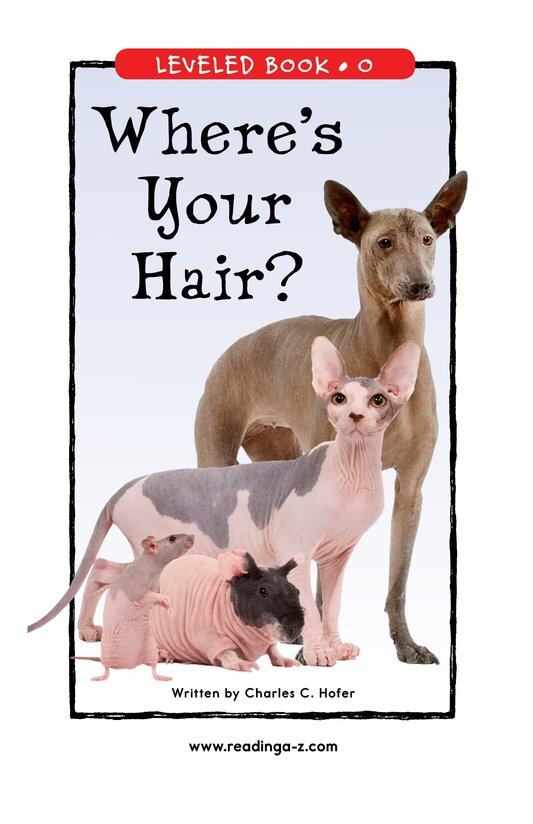 Where's Your Hair绘本故事第2页