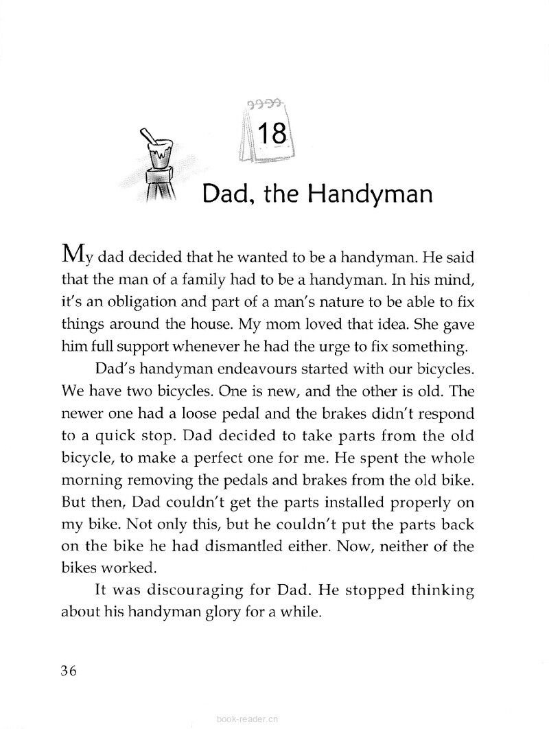 Dad, the Handyman绘本故事第2页