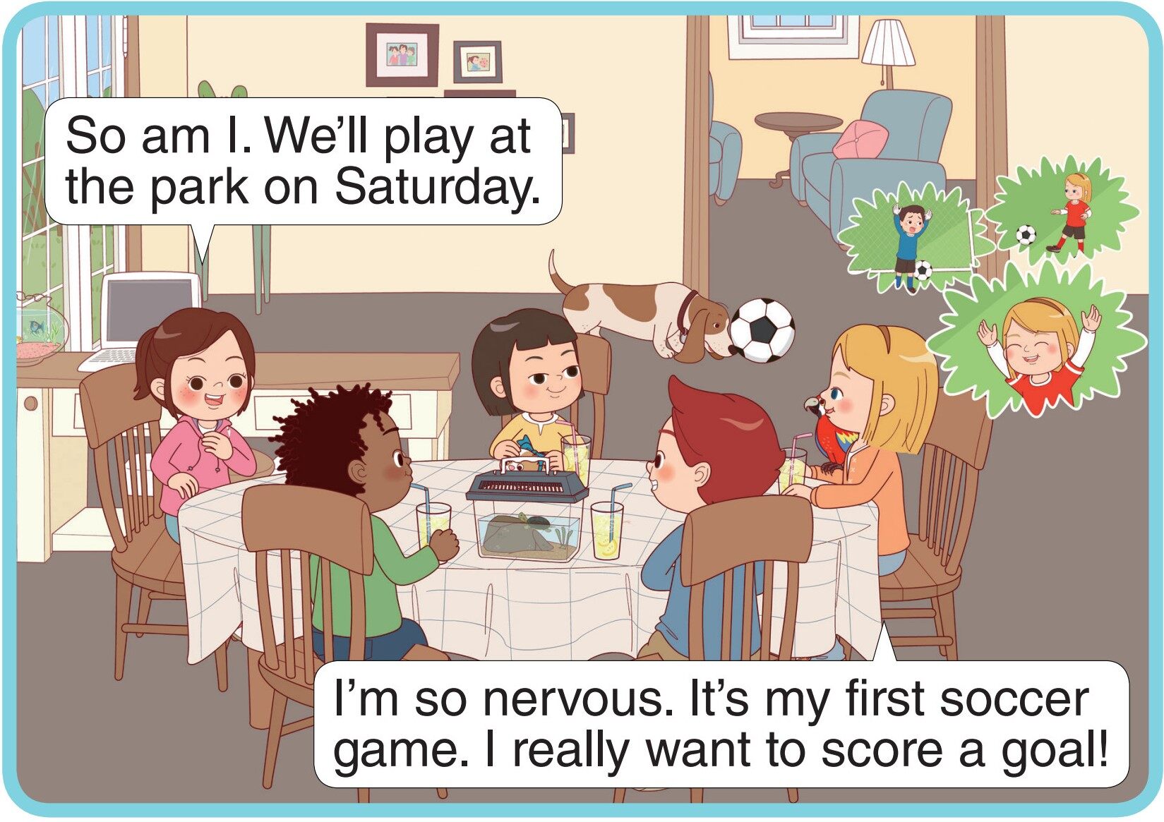 The Soccer Team绘本故事第5页