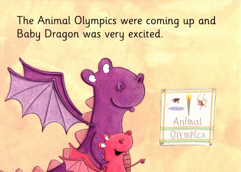 Baby Dragon and the Animal Olmpics绘本故事第3页