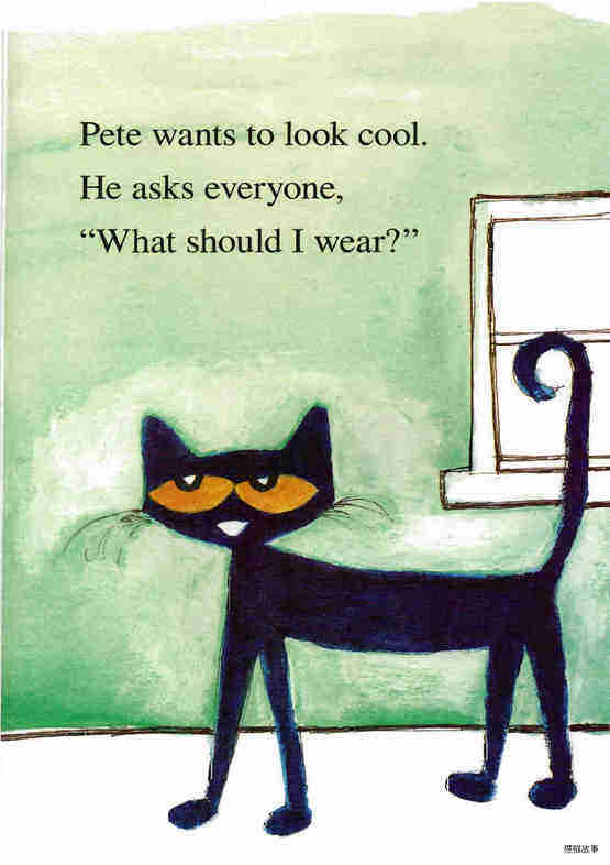 Pete the Cat Too Cool For School绘本故事第3页