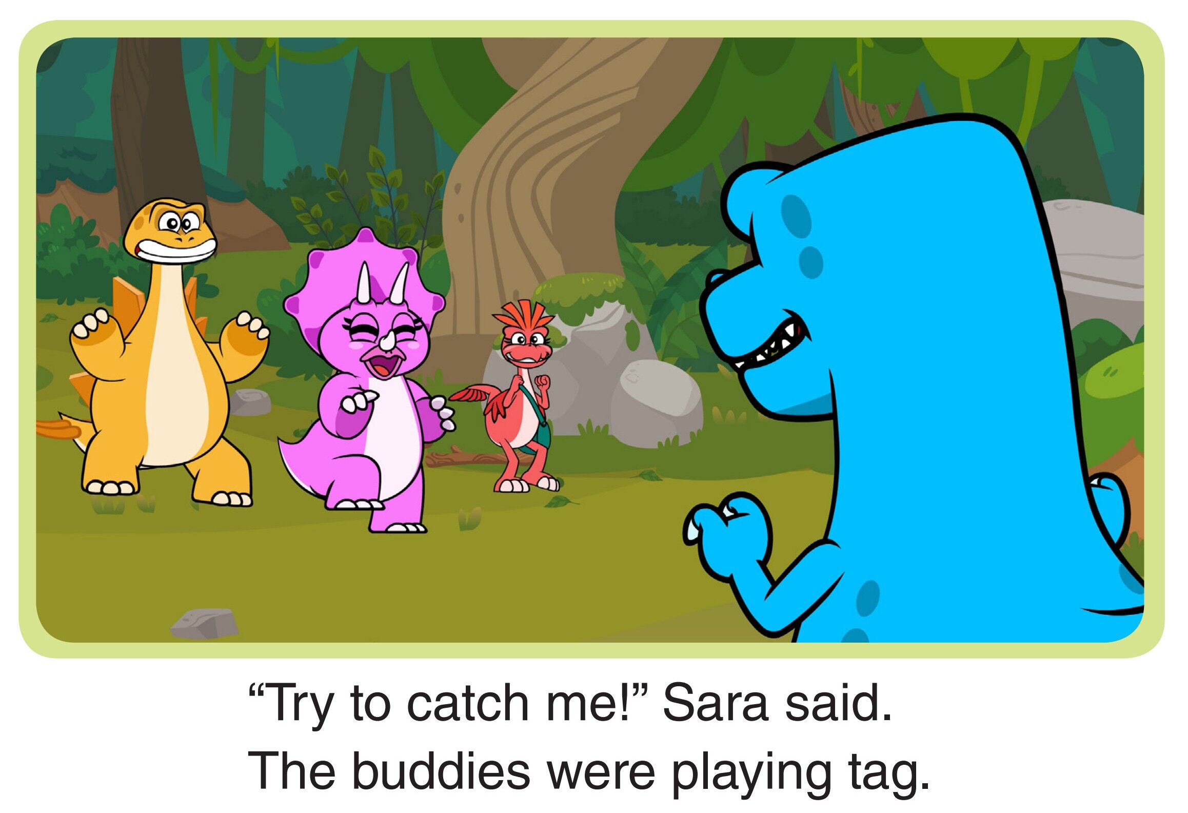 Playing Tag绘本故事第3页