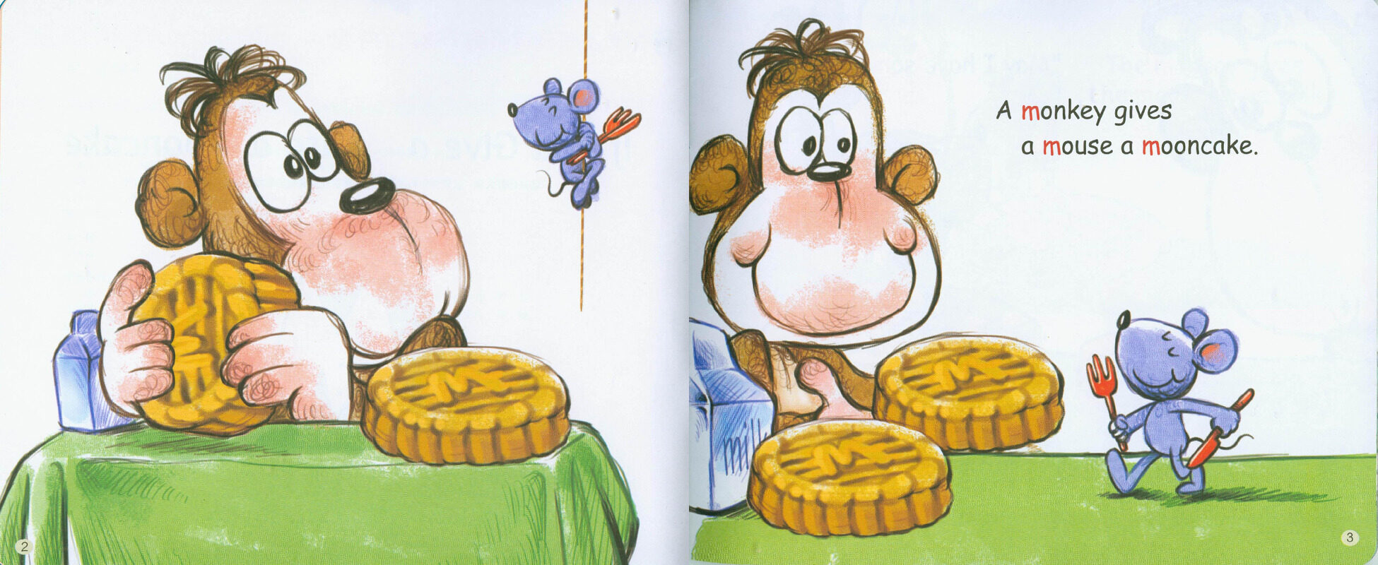 M If you give a Mouse a Mooncake绘本故事第3页