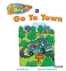 Cat and Dog Go To Town绘本故事第2页
