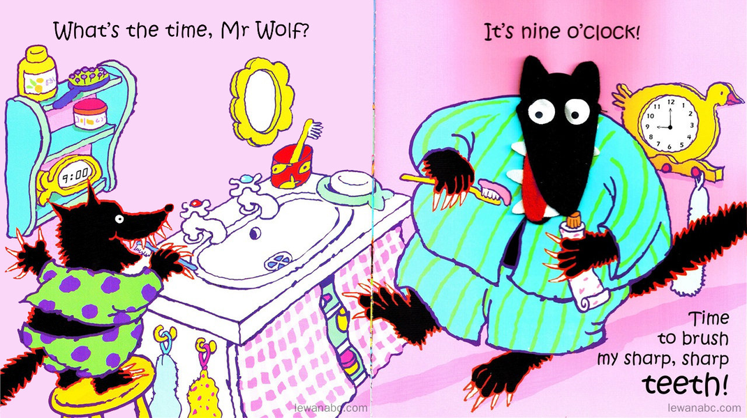 (41周)What's the Time,Mr. Wolf绘本故事第5页
