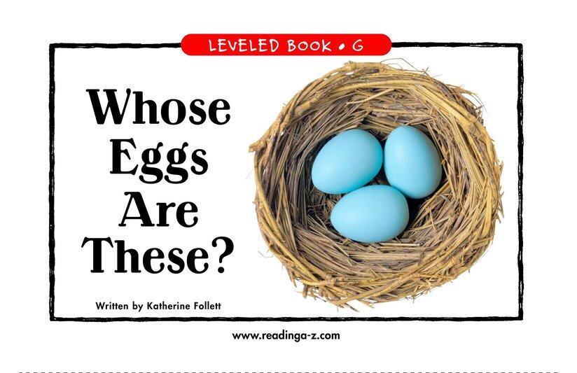 Whose Eggs Are These绘本故事第2页