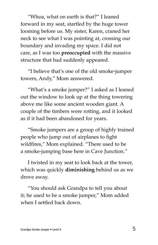 Grandpa Smoke Jumper绘本故事第4页