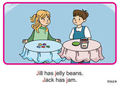 'J' words -  Jill and Jack绘本故事第4页