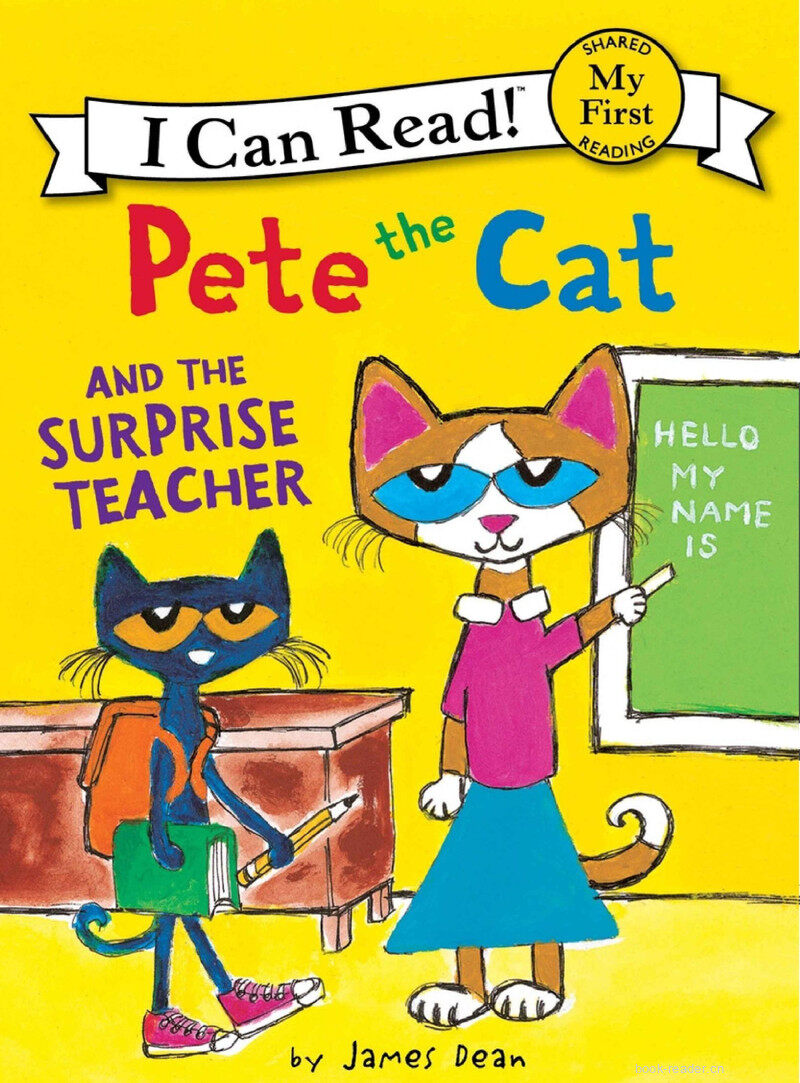 Pete the Cat and the Surprise Teacher绘本故事第2页