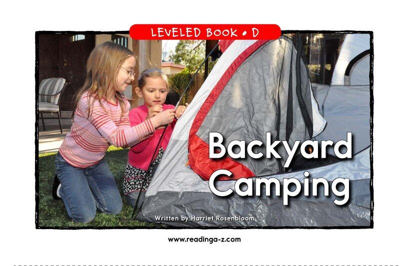 Backyard Camping绘本故事第2页
