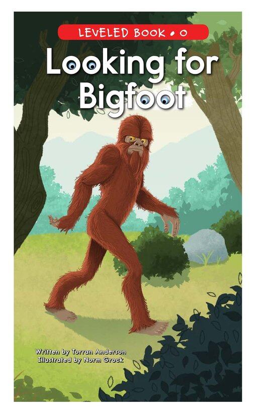 Looking for Bigfoot绘本故事第2页