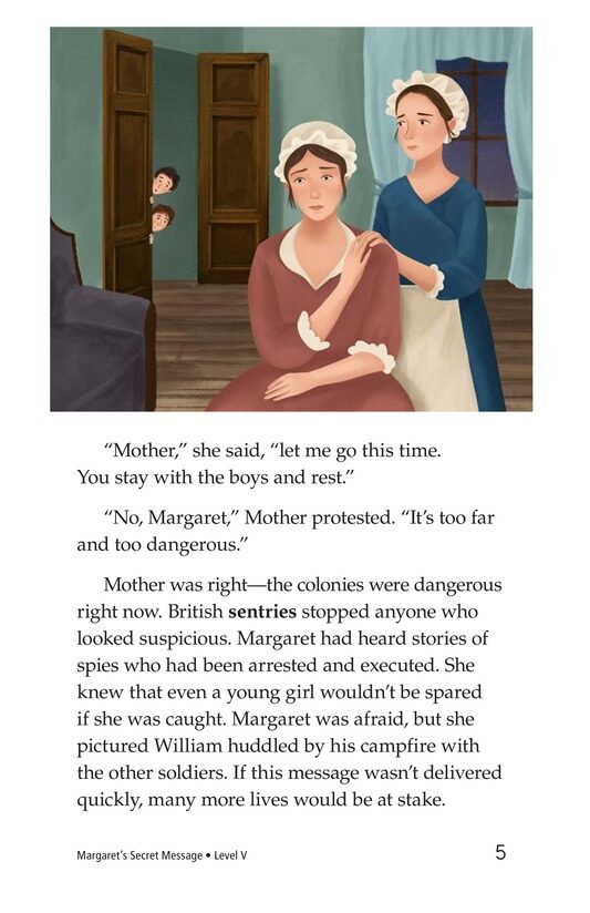 Margaret's Secret Message绘本故事第5页