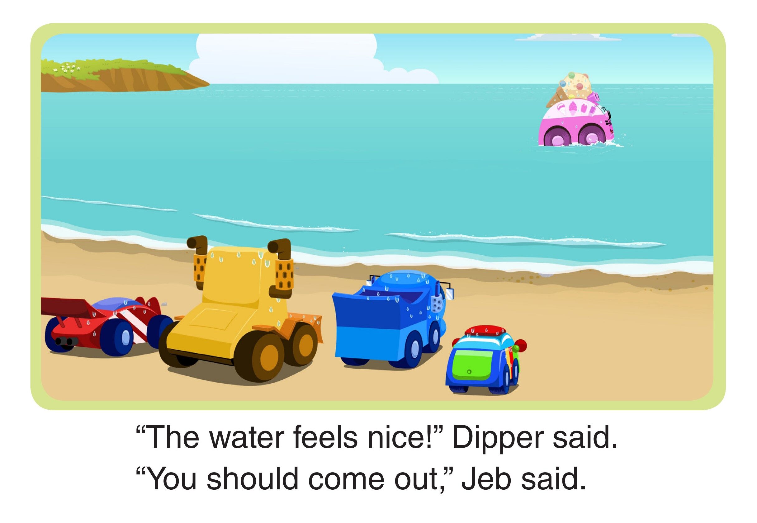 Splashing and Playing绘本故事第2页