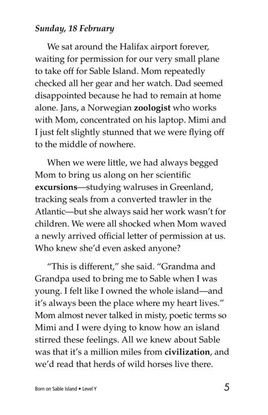 Born on Sable Island绘本故事第4页