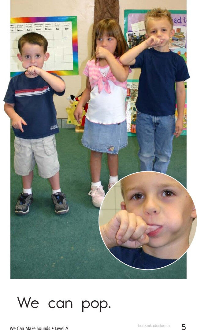 We can make sounds	绘本故事第5页