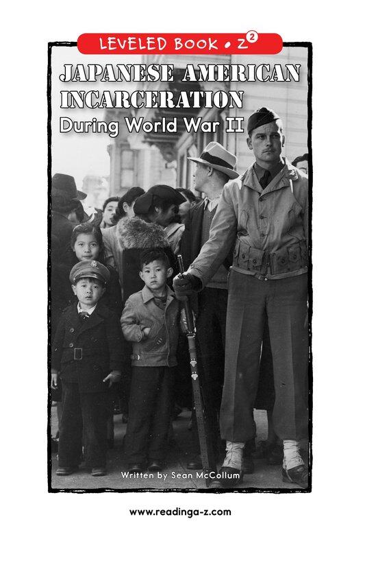 Japanese American Incarceration During World War II绘本故事第2页