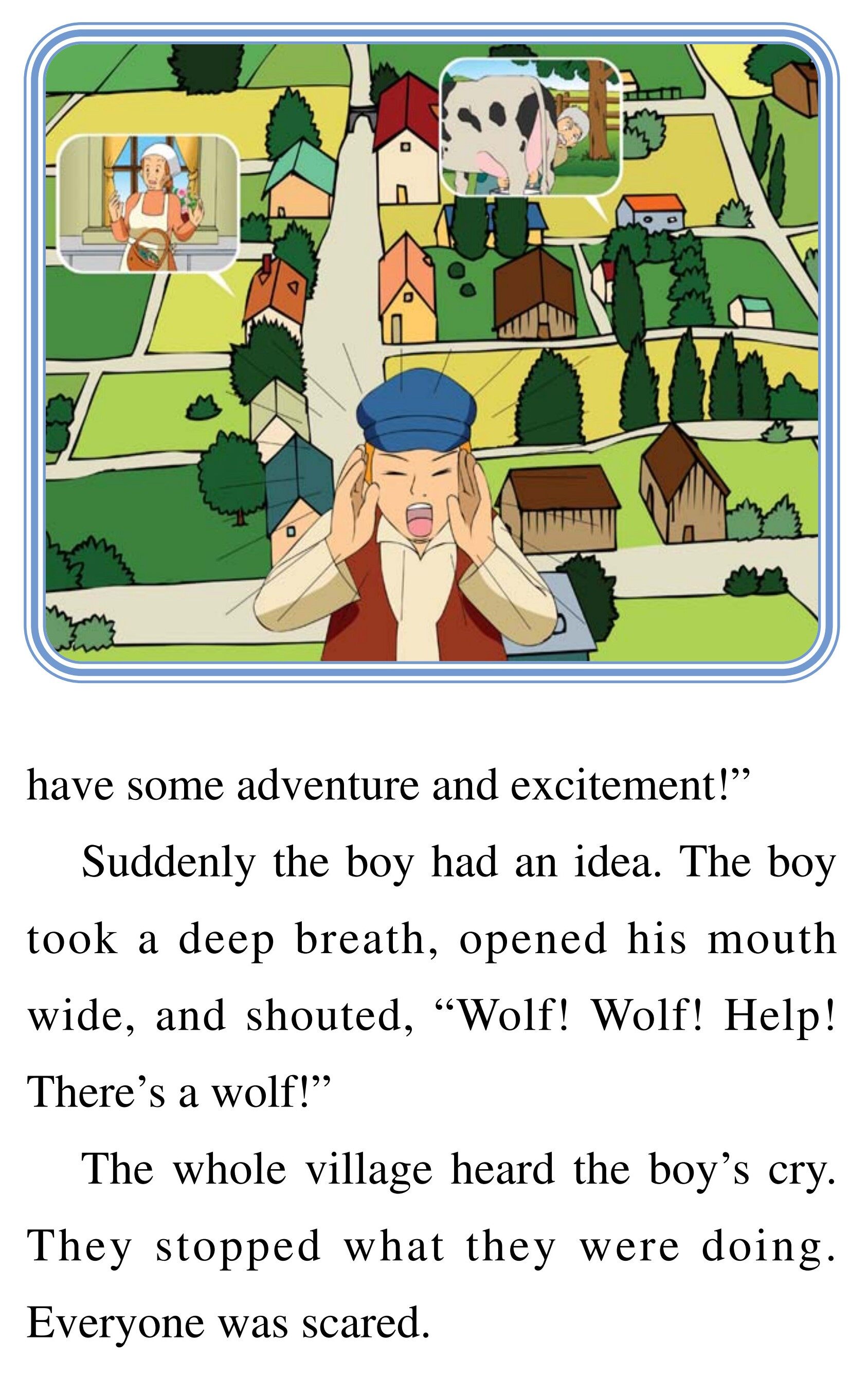 The Boy Who Cried Wolf绘本故事第4页