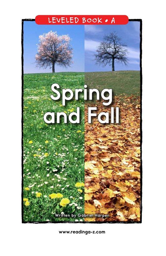 Spring and Fall绘本故事第2页