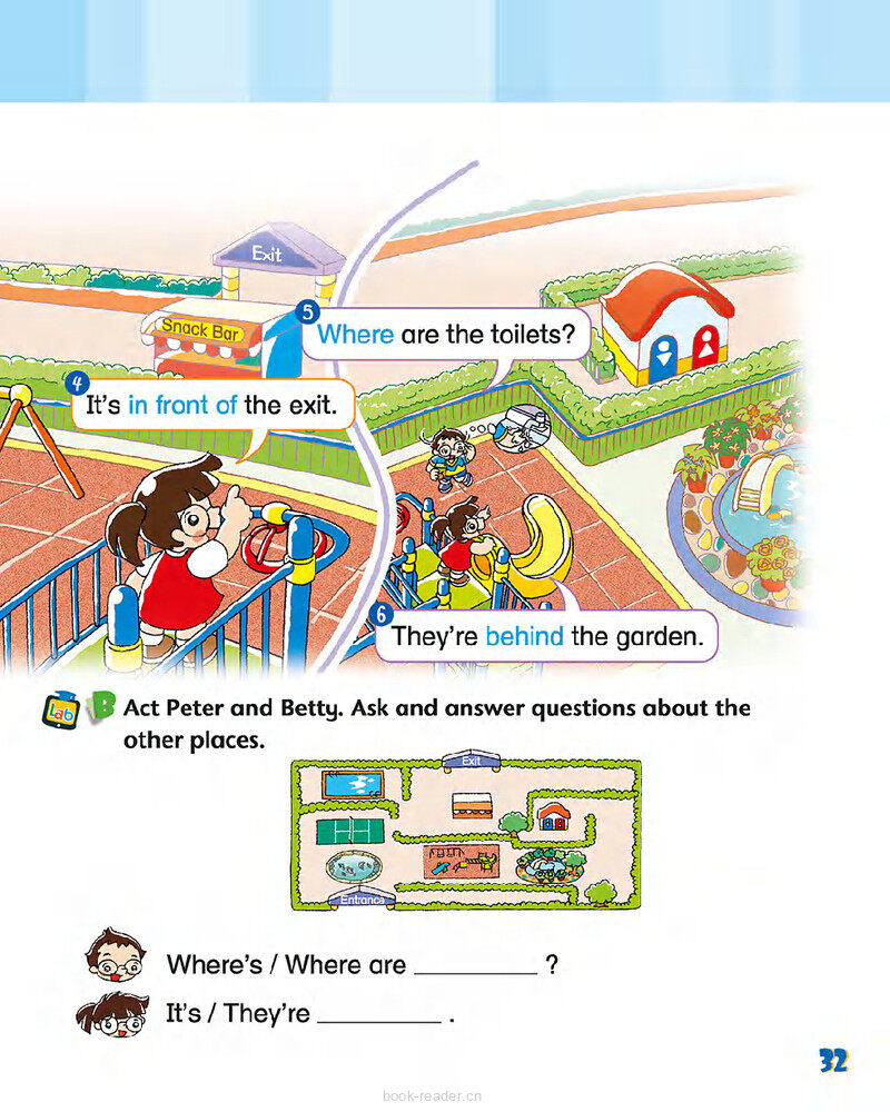 6 Places in the park绘本故事第4页