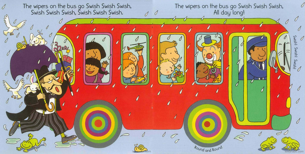 (1周)The Wheels on the Bus绘本故事第4页