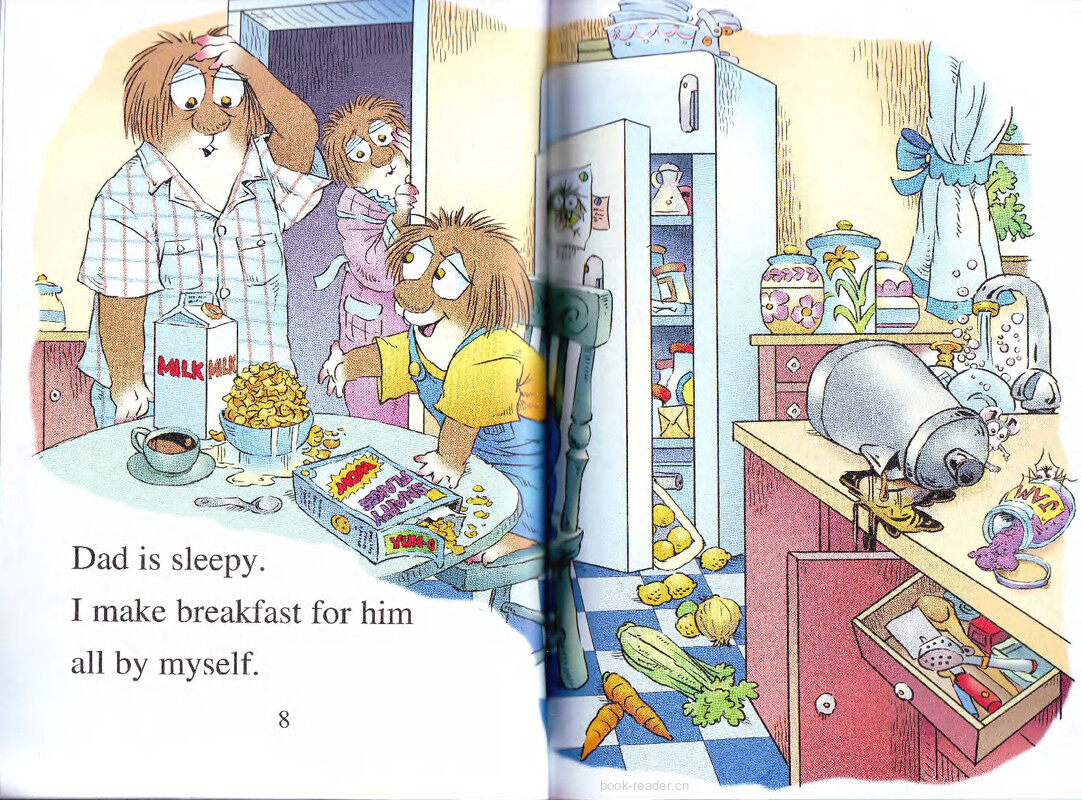 Just Helping My Dad绘本故事第4页