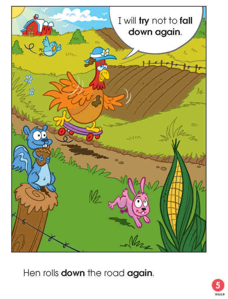 Try Again ,Hen!绘本故事第5页