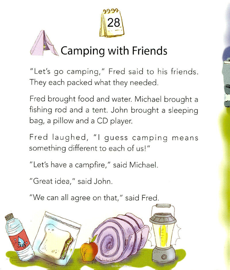 Camping with Friends绘本故事第2页