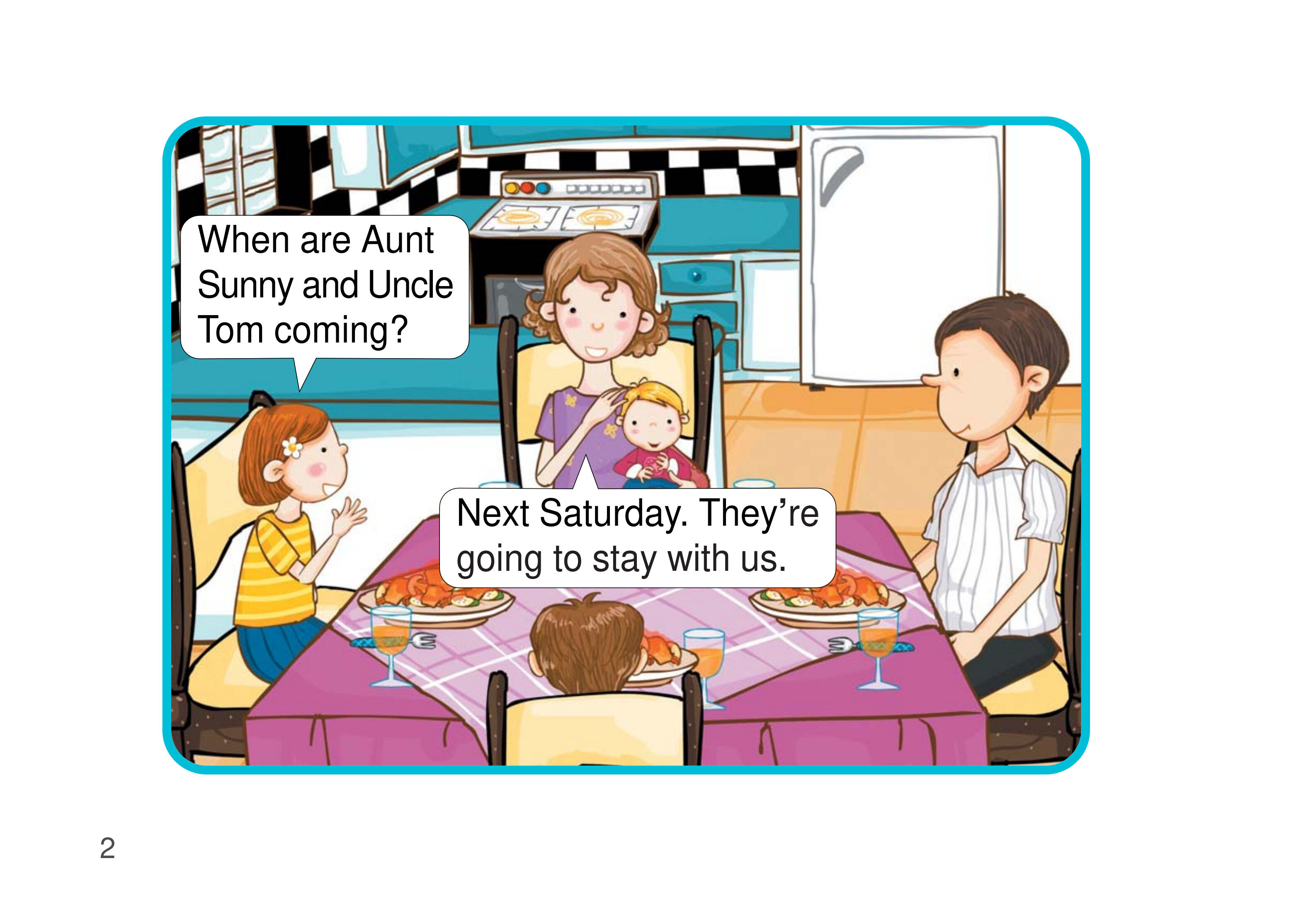 A Visit from Sunny and Tom绘本故事第3页